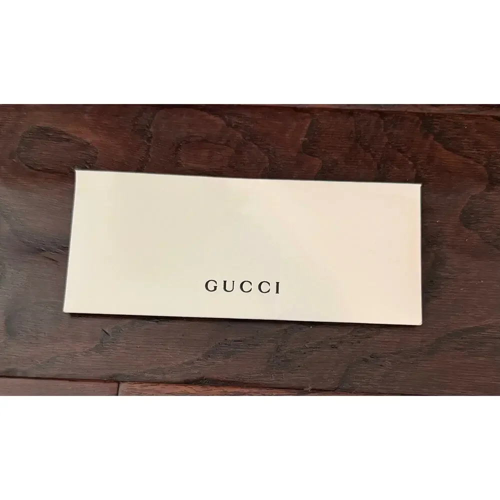 $995 NIB Gucci White 77MM Butterfly Shape Saddle Nose Men's Sunglasses